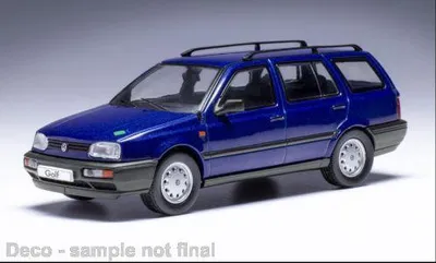 Image de Modèles Ixo CLC566 VW Golf 3 Variant Combi Pink Floyd 1994 bleu métallisé 1:43