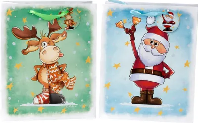 Produktbild von Geschenktüte Geschenktaschen Weihnachten im 4er Set Abmessung 32x26x12cm