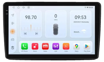 Obrázok produktu pre Multimediálny prehrávač do auta, dotyková obrazovka, inteligentný displej, kompatibilný s modelmi Fiat Panda vyrábanými v rokoch 2003 – 2012, model QS4 KI AHDC2