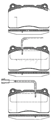 Produktbild von Bremsbelagsatz Scheiben 15,8 mm TRISCAN für u.a. ALFA ROMEO 166