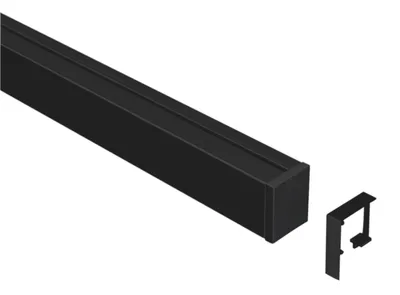Produktbild von Linero MosaiQ Profilleisten Set L 1200 mm in schwarz matt / Reling Aluprofil / Relingsystem / Kesseböhmer