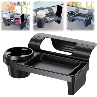 Produktbild von Becherhalter Getränkehalter Auto Organizer Multifunktionale Aufbewahrungsbox (Becherhalter Kaffeehalter Flaschenhalter Pommes Burger Cola Halter)