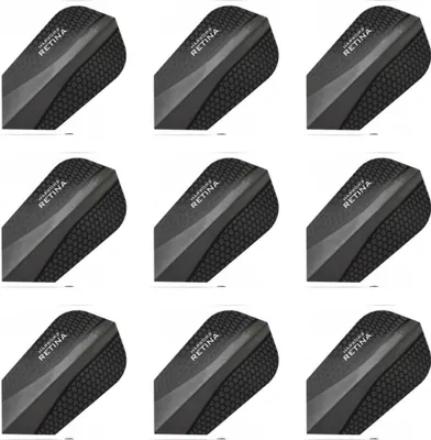 Produktbild von Harrows | Retina | Dart Flights | Slim | 100 Mikron | Grau | 3 Sets = 9 Flights
