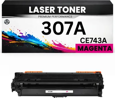 Produktbild von Toner kompatibel für HP CE743A(307A) Color LaserJet Professional CP5225 series in Magenta