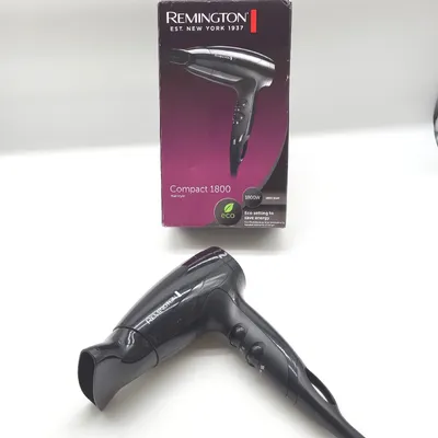 Zdjęcie produktu dla Remington D5000, Czarny, Monochromatyczny, Oczko do wieszania, 1800 W, 1 szt.