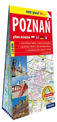 Obrázek produktu pro Papírový plán města Poznaň v měřítku 1:20 000