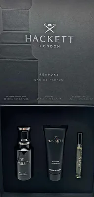 Produktbild von Hackett Bespoke Set 100 ml Eau de Parfum + 100 ml Shower Gel +10 ml Travel Spray