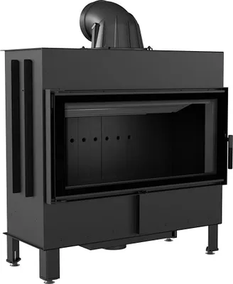 Produktbild von Kamineinsatz aus Stahl KRATKI LUCY 16 kW Ø 200 schwarz Verkleidung