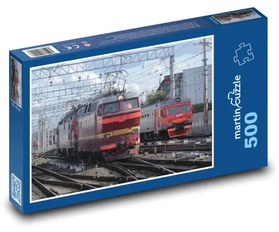 Obrázek produktu pro martinpuzzle - Puzzle 500 - Lokomotiva - vlakové nádraží, železnice