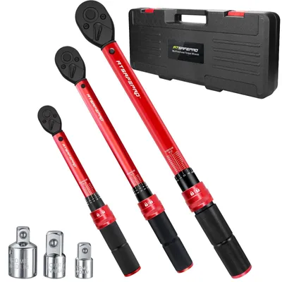 Produktbild von Drehmomentschlüssel Drehmomentschlüssel-Set - 1/4" - 3/8" - 1/2" - 1-230 Nm - 6 Stück