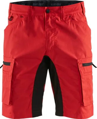 Produktbild von Blakläder® Service Shorts Stretch 1449 1845 in div. Farben, Farbe:rot/schwarz, Größe:48