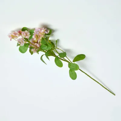 Produktbild von HOMESCAPES Künstlicher Dekozweig mit rosa Blüten, 77 cm groß