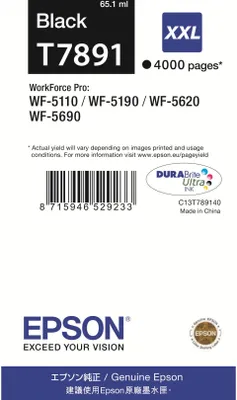 Zdjęcie produktu dla Wkłady atramentowe Epson T7891 czarny XXL (65,1 ml)