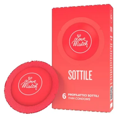Immagine prodotto di Love Match - Sottile - Preservativi sottili - 6 pezzi