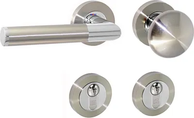 Produktbild von Türbeschlag 1357-B R WE-Links Chrom - Niro Türklinke Türdrücker Türgriffe