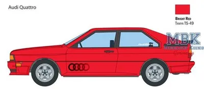 Produktbild von Modellautobausatz 3671 - Audi Quattro (1:24)