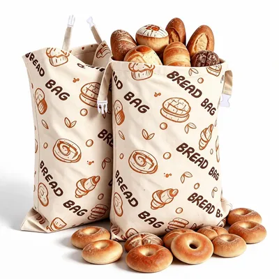 Imagen del producto de Bolsas de pan de cera reutilizables, set de 2