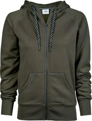 Immagine prodotto di Tee Jays 5436 | Felpa con cappuccio da donna - Colore: Verde scuro - Taglia: S