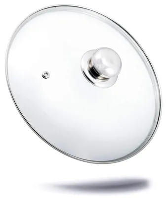 Glasdeckel 32 cm, gehärtetes Glas, spülmaschinengeeignet, hitzebeständig
