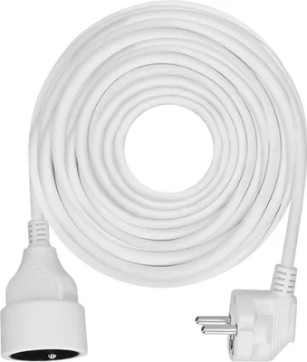 Zdjęcie produktu dla Przedłużacz Solight 10m, 1 gniazdo, biały, 3x1mm², blokada przed dziećmi