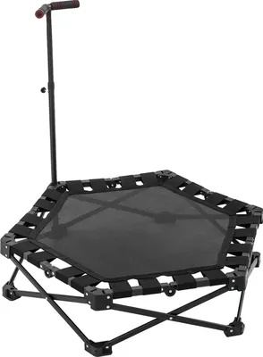 Immagine prodotto di Trampolino Rebounder, maniglia regolabile, design pieghevole, nero