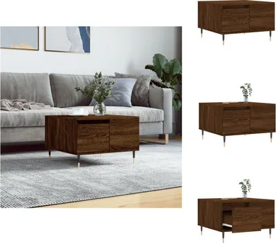 Produktbild von vidaXL Couchtisch Braun Eichen-Optik 55x55x36,5 cm Holzwerkstoff -  Couchtische