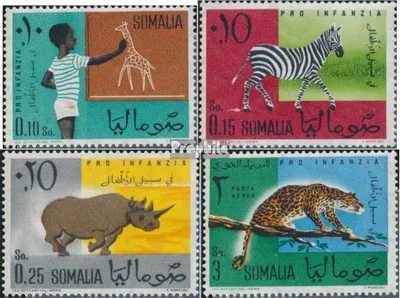 Produktbild von Briefmarken Somalia 1960 Mi 12-15 (kompl.Ausg.) postfrisch Säugetiere