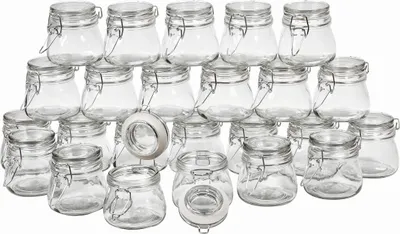 Produktbild von VBS XXL Bügelgläser "Bauchig", 150 ml, 24 Stück
