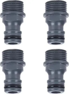 Produktbild von 4 Stück Schlauchverbinder Gartenschlauch, Kupplung Nippel Schlauchanschluss G1/2 Außengewinde für Garten und Haus Wasserhahn Adapter