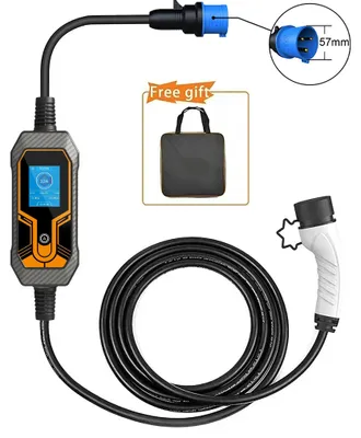 Image de Câble de recharge pour véhicule électrique – Câble EV, câble de charge 7 kW, longueur 5 mètres, avec protection IP65 et compatible avec la recharge rapide