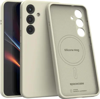 Produktbild von Spacecase Silikon Mag Galaxy S25+ beige