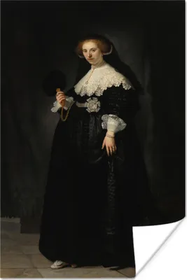 Produktbild von MuchoWow® Poster Das Eheporträt von Oopjen Coppit - Rembrandt van Rijn 20x30 cm - Papierdruck