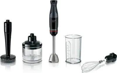 Produktbild von Bosch Serie 4 MSM4B623, Pürierstab, 0,6 l, Pulsfunktion, 1,4 m, 1000 W, Anthrazit, Transparent