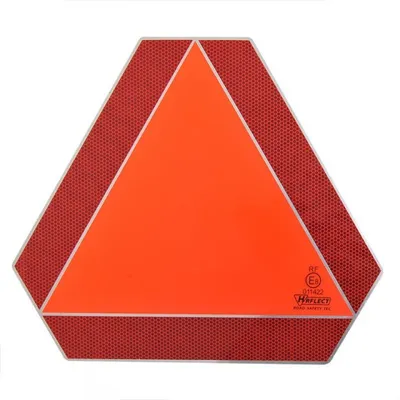 Productafbeelding van Verkeersbord "Langzaam verkeer", 41 cm, rood/oranje