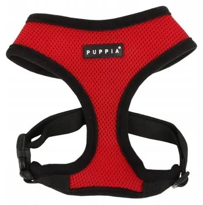 Image de Harnais Puppia Soft - Couleur : rouge, taille : S - Cou 26 cm | Poitrine 33-49 cm