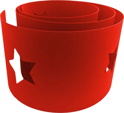 Produktbild von zaun|zu PREMIUM Weihnachten STERNE Sichtschutzstreifen Rot 2,55m