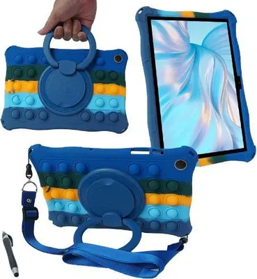 Obrázek produktu pro Silikonový kryt pro Dragon Touch Notepad K10, víceúhelníkový ochranný kryt pro tablety Hoozo Touch 10", YELLYOUTH 10", Winsing 10", WECOOL 10,1", ZONKO 10", Dazzling Dark Blue