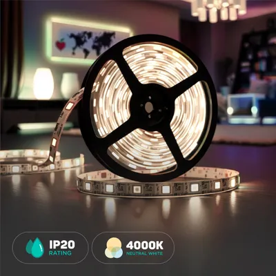 Obrázek produktu pro Světelné pásky LED - Světelné pásky 3528 - 120 - IP20 - 4000K - 5m role