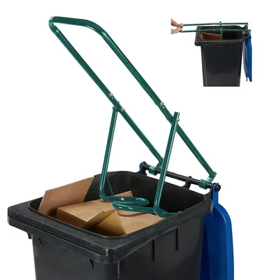 Imagen del producto de TRANKIELO® - Compactador manual de residuos para contenedores – Ahorra espacio, diseño robusto, adecuado para contenedores de 60 a 240 litros