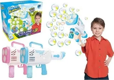 Produktbild von Bavytoy Seifenblasenkanone mit Tablett, Licht, USB-Aufladung