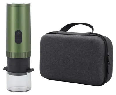 Obrázek produktu pro Bezdrátový přenosný kapslový kávovar Zimilo, mini espresso kávovar, napěňovač mléka 3 v 1, poloautomatický, s funkcí ohřevu, zelený