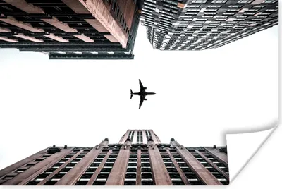 Produktbild von MuchoWow® Poster Flugzeuge - Stadt - Wohnung 30x20 cm - Plakate - Print