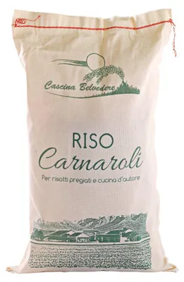 Produktbild von Cascina Belvedere Carnaroli Reis 5000g – Premium italienischer Risottoreis, 5 kg Packung