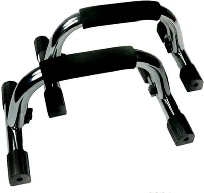 Produktbild von Toorx Fitness Liegestützstange - Liegestützstange aus Metall - Griff aus Schaumgummi - Rutschfeste Gummifüße