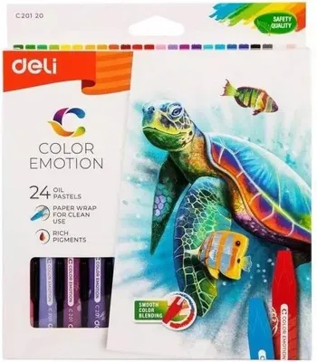 Obrázek produktu pro Olejové pastely Color Emotion 24 barev DELI