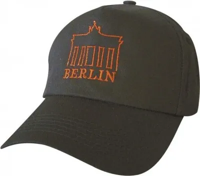 Produktbild von Baseballcap mit Einstickung - Brandburger Tor Berlin Deutschland - 68853 schwarz