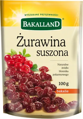 Image de Bakalland Canneberges fruits entiers 100 g