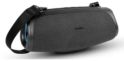 Immagine prodotto di MEDION P61746 altoparlante Bluetooth portatile (batteria ricaricabile, potenziamento dei bassi, carillon, effetti luminosi RGB, protezione dall'acqua IPX7 e robustezza, power bank integrato, 2X 15 W RMS) antracite