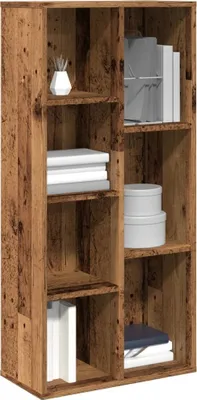 Zdjęcie produktu dla Maison Exclusive – regał na książki imitujący stare drewno 50 x 25 x 104 cm