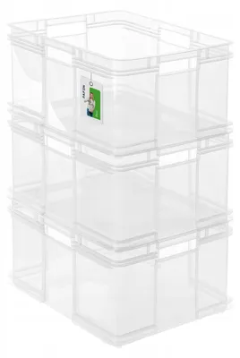 Produktbild von Keeeper BRUNO Aufbewahrungsbox XXL transparent 3er-Set